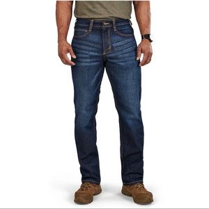 5.11 Tactical Defender Flex Straight Jeans Men Size 31 Dark Wash Indigo